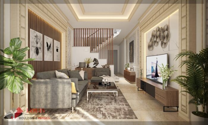 Màu của phào chỉ cần hợp nhất với màu chủ đạo