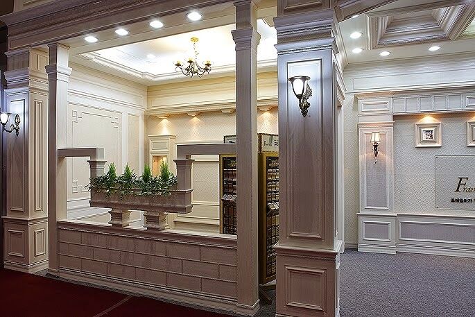 Phào chỉ nhựa PU được sử dụng tại vị trí chân tường