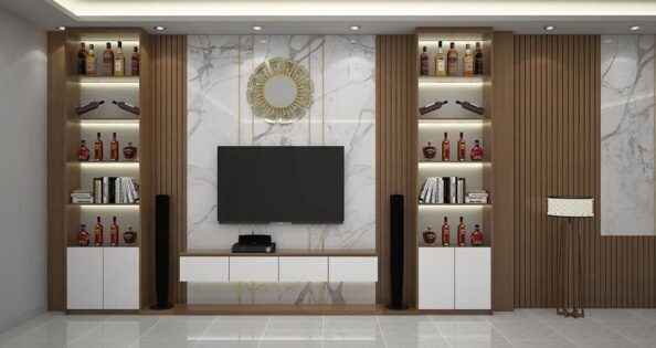 báo gì thi công ốp tấm pvc vân đá