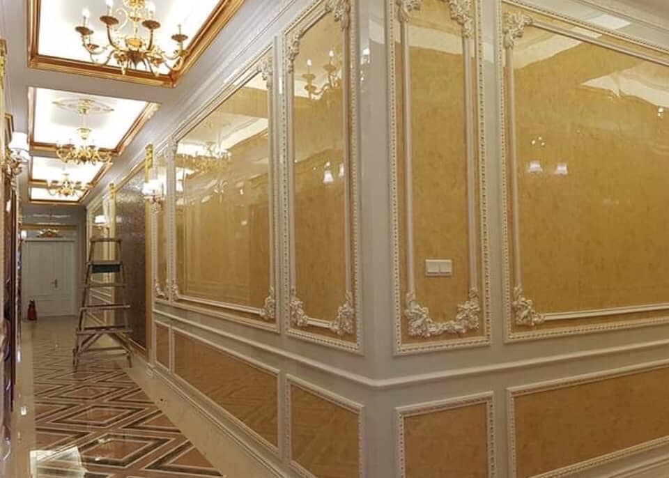 Tấm ốp vân đá pvc trang trí nhà hàng