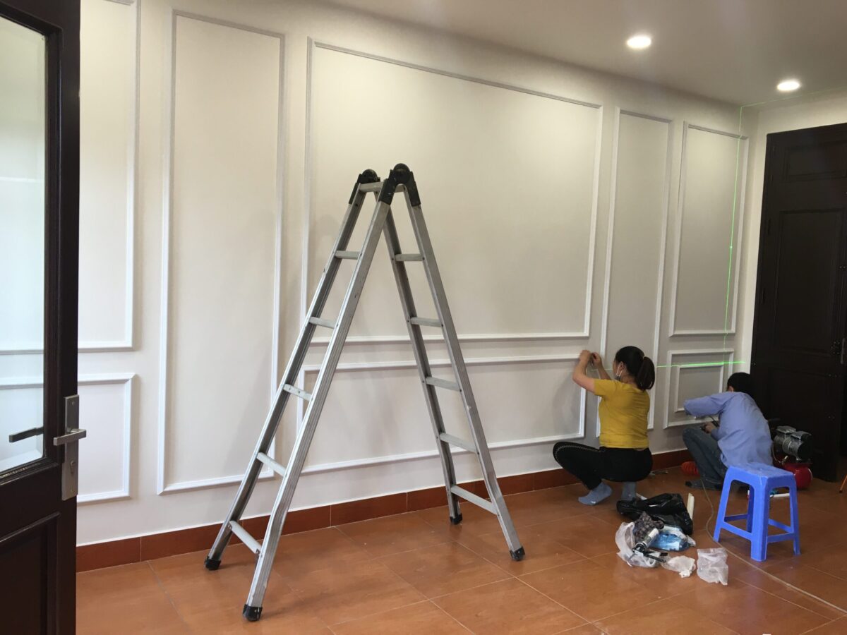 Thi công phào chỉ tại Hà Đông – Công trình anh Phong Thi công phào chỉ trọn gói