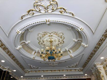 mẫu mâm trần đẹp trang trí phòng khách