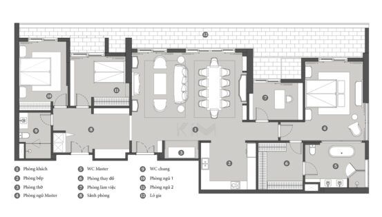 Thiết kế nội thất căn hộ Sun Grand City