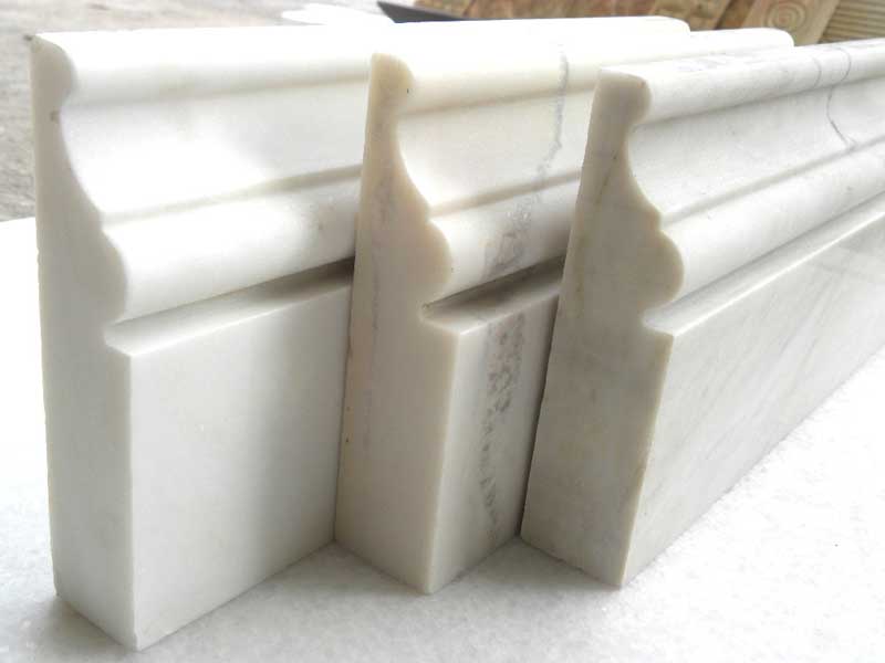 phào nẹp chân tường đá nhân tạo