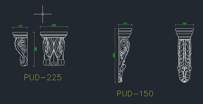 Chia sẻ file bản vẽ cad phào chỉ tân cổ điển