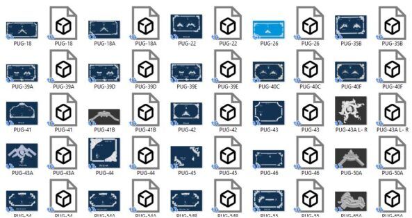 Thư viện file 3d phào chỉ, file cad mặt cắt phào chỉ