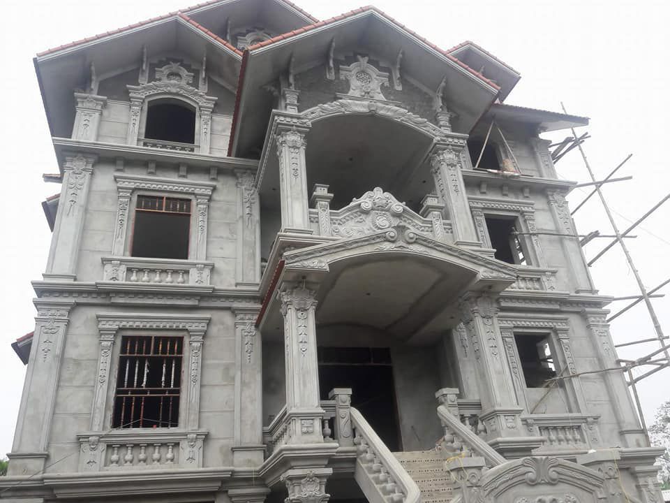 mẫu phào chỉ mặt tiền đẹp