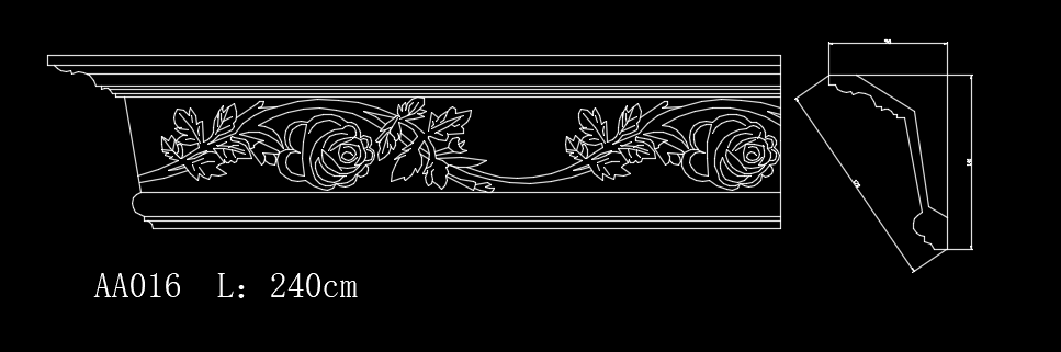 Chia sẻ file bản vẽ cad phào chỉ tân cổ điển