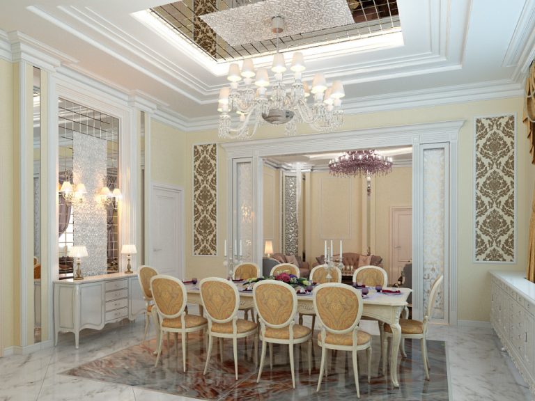 mẫu thiết kế nội thất biệt thự Pháp