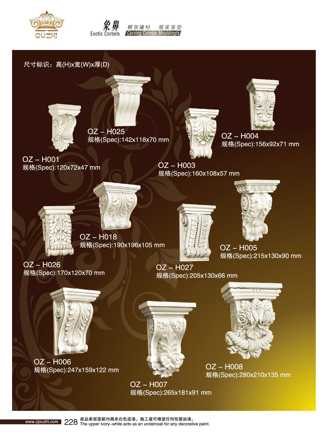 Chia sẻ File 3D phào chỉ Prime đầy đủ hoa văn trang trí, cột, mâm trần, con sơn