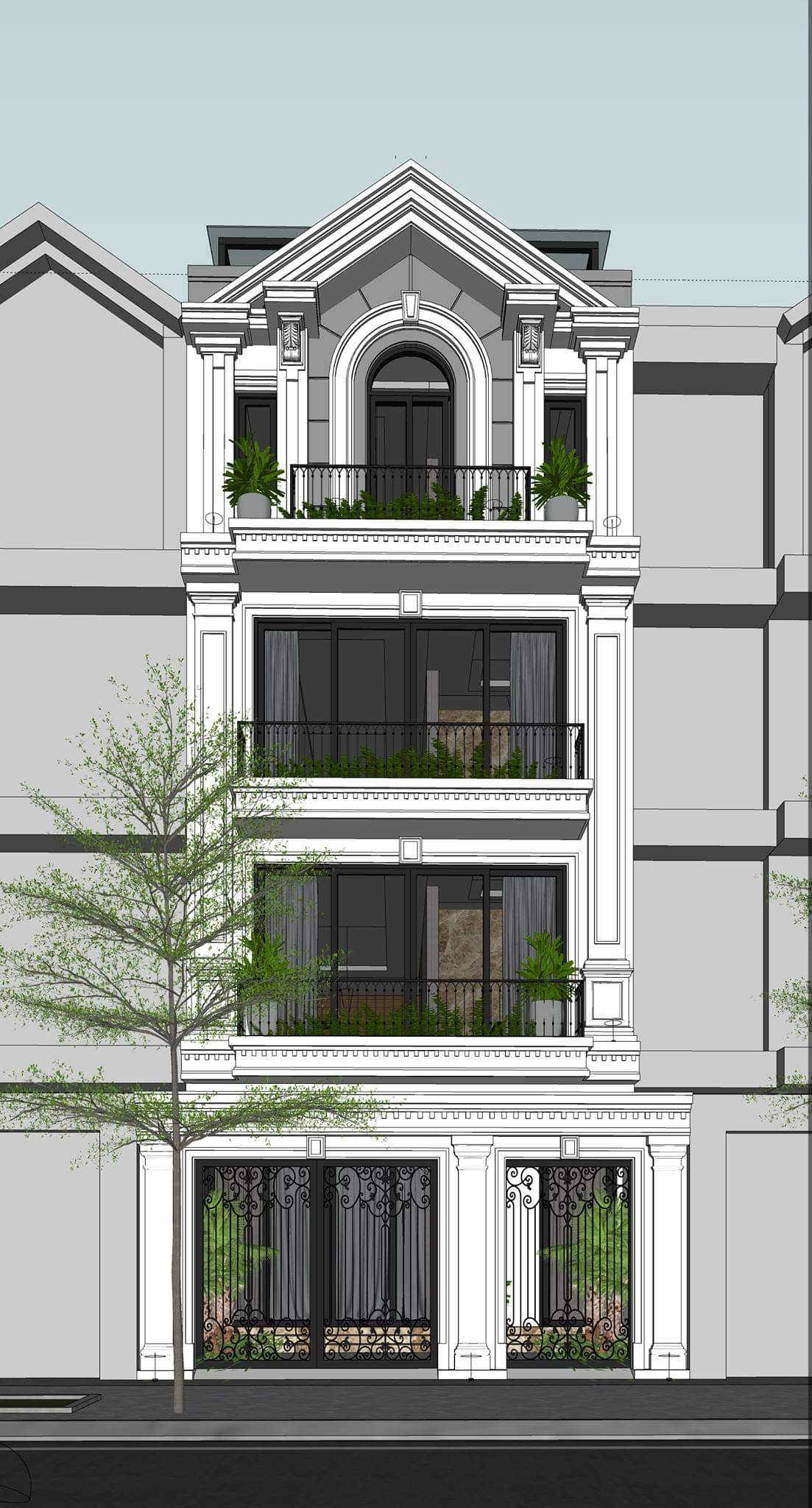 Mẫu phào chỉ cửa chính 
