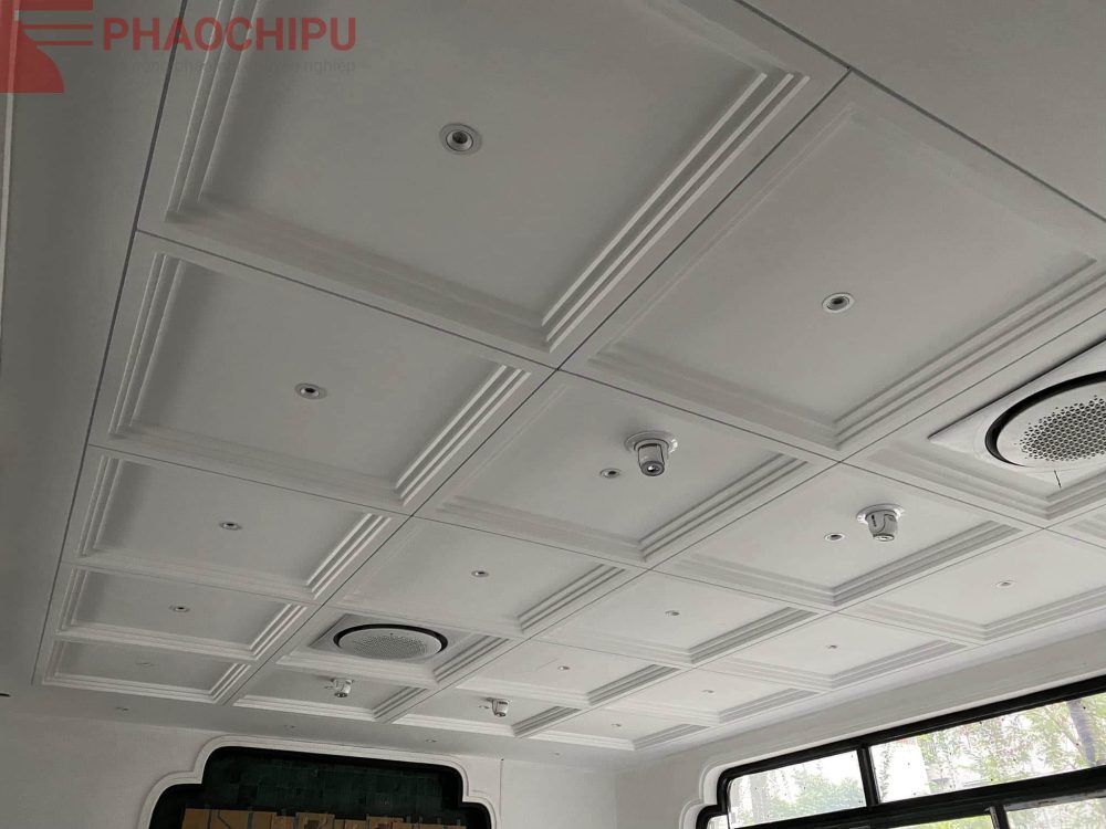 Thi công phào chỉ showroom, văn phòng dịch vụ