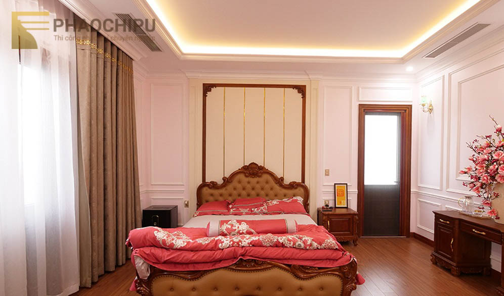 Thi công phào chỉ biệt thự anh Thanh - Vĩnh Phúc