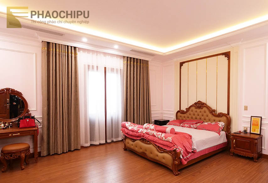 Thi công phào chỉ biệt thự anh Thanh - Vĩnh Phúc
