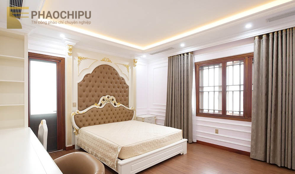 Thi công phào chỉ biệt thự anh Thanh - Vĩnh Phúc