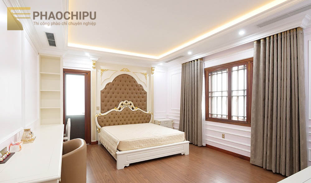 Thi công phào chỉ biệt thự anh Thanh - Vĩnh Phúc