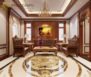 Thi công phào chỉ biệt thự chú Đoàn - Nghệ An