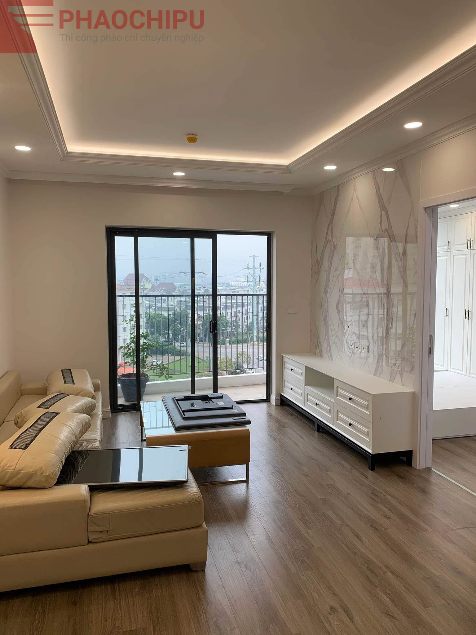 Thi công phào chỉ chung cư Hope Residences Phúc Đồng