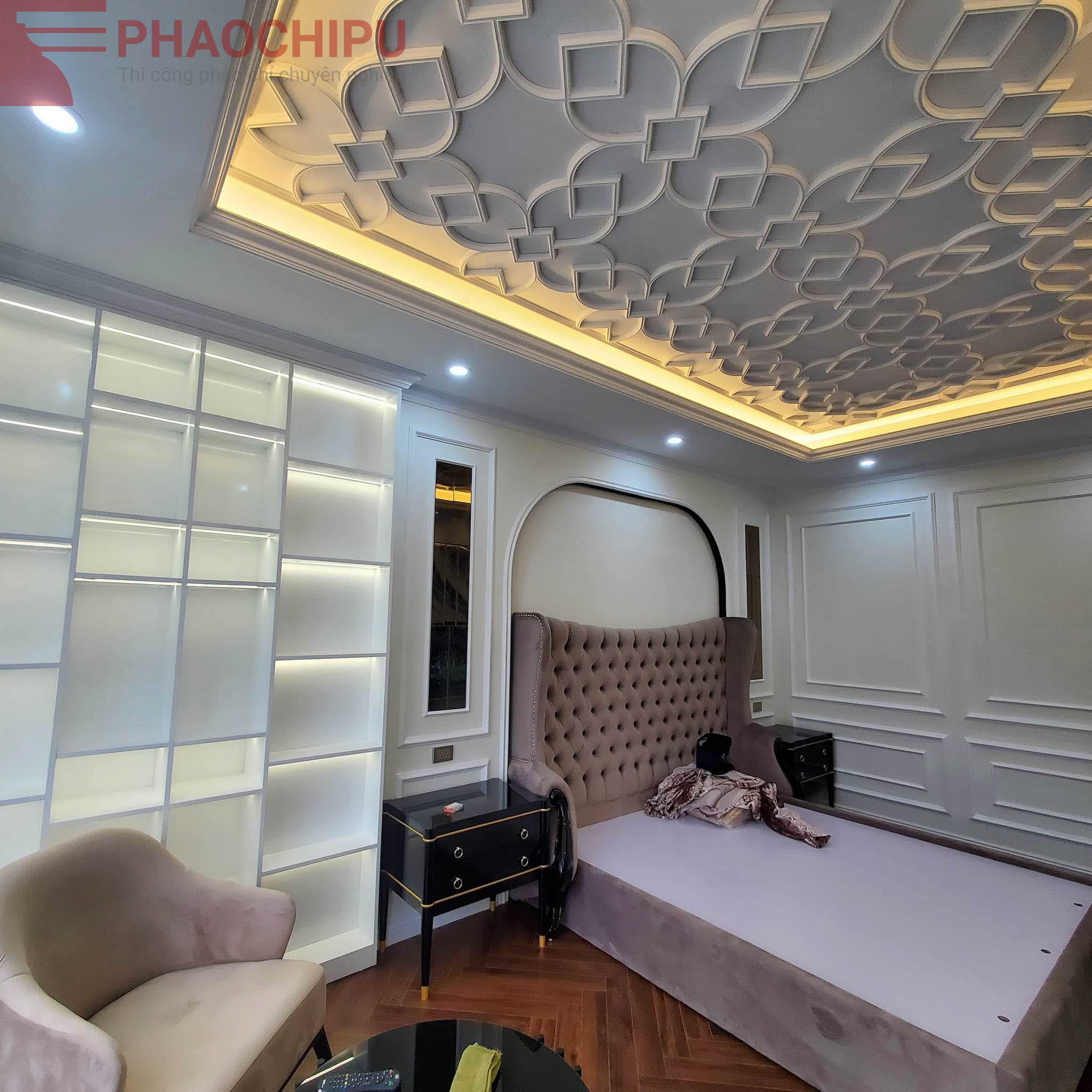 Thi công phào chỉ chung cư Hope Residences Phúc Đồng