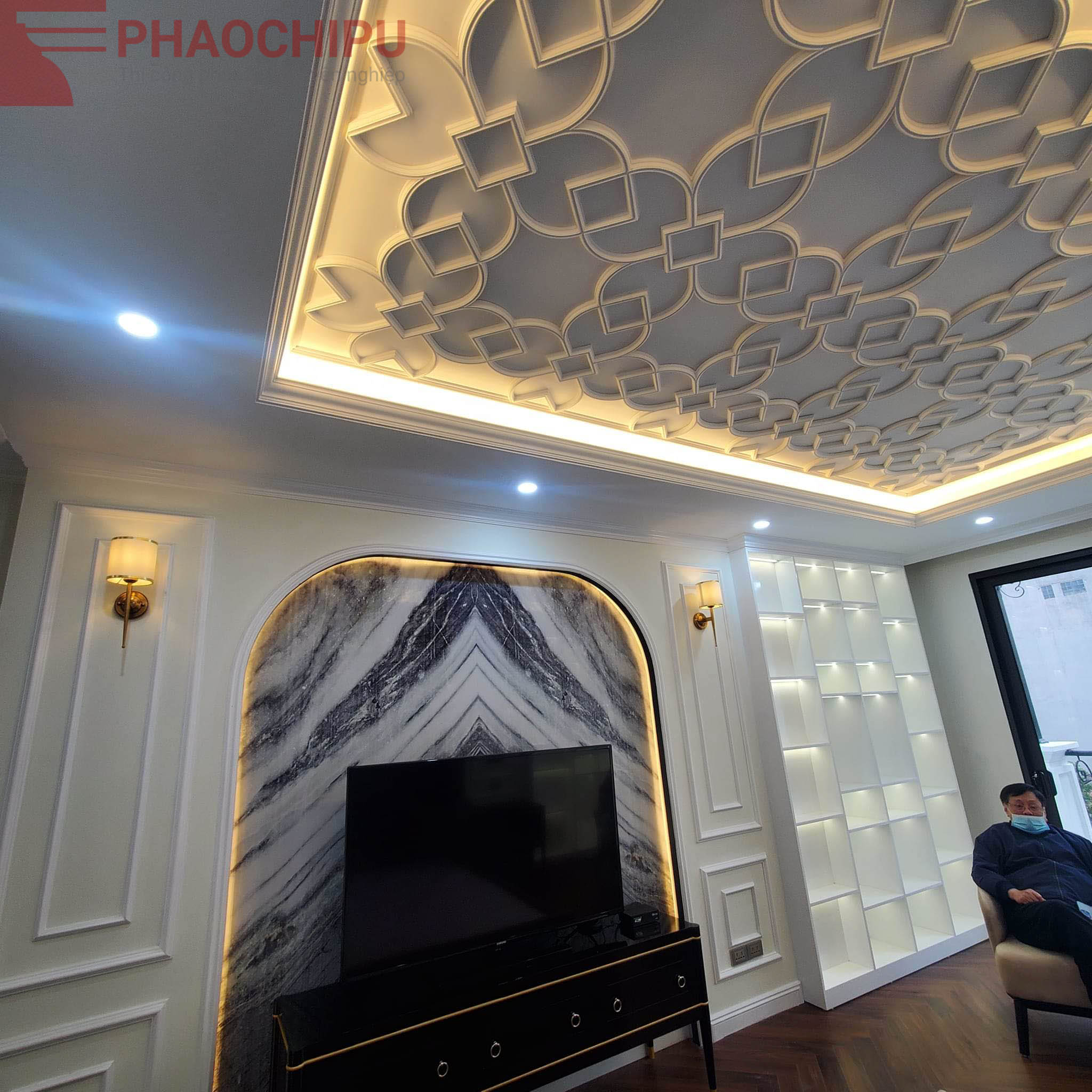 Thi công phào chỉ chung cư Hope Residences Phúc Đồng