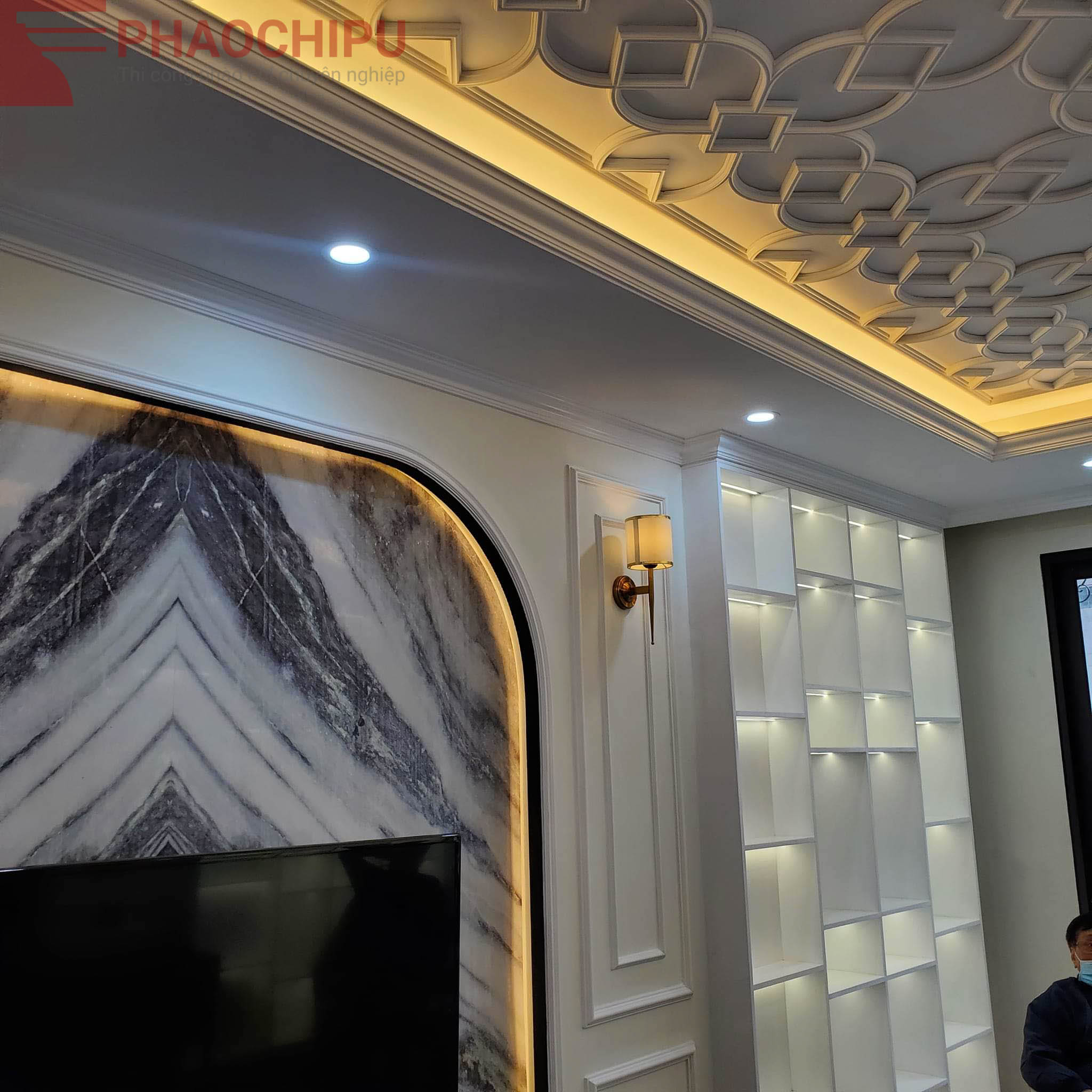 Thi công phào chỉ chung cư Hope Residences Phúc Đồng