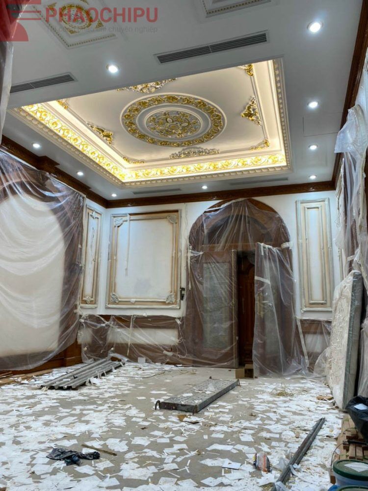 Thi công phào chỉ biệt thự Anh Tiến - Hà Nội Phào chỉ, Phào chỉ Hàn Quốc, phào chỉ nhựa, Phào chỉ PS, phào chỉ pu, thi công phào chỉ, thi công phào chỉ ps, thi công phào chỉ PU, Thi công phào chỉ tân cổ điển, Thi công phào chỉ trọn gói