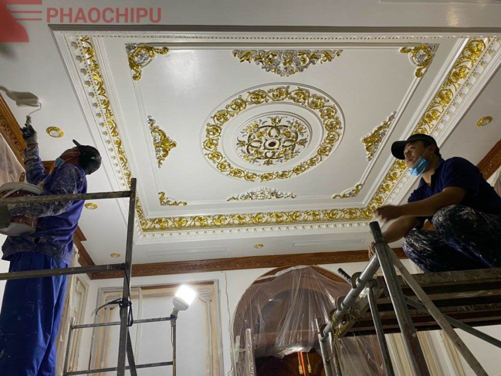 Thi công phào chỉ biệt thự Anh Tiến - Hà Nội Phào chỉ, Phào chỉ Hàn Quốc, phào chỉ nhựa, Phào chỉ PS, phào chỉ pu, thi công phào chỉ, thi công phào chỉ ps, thi công phào chỉ PU, Thi công phào chỉ tân cổ điển, Thi công phào chỉ trọn gói