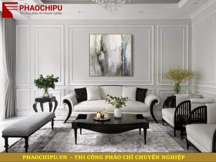 Mẫu phào chỉ dán tường đẹp, thi công phào chỉ 2025 Phào chỉ Hàn Quốc