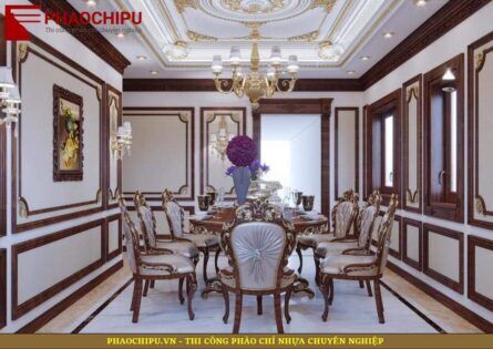 Phào chỉ nhựa vân gỗ, Thi công phào chỉ tại hà nội Phào chỉ Hàn Quốc