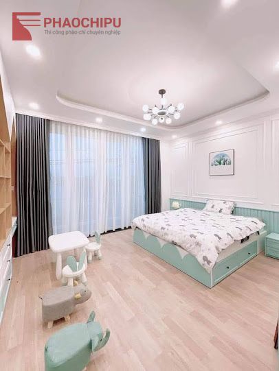 Thi công phào chỉ tân cổ điển Chị Hương - Hà Nội phào chỉ pu
