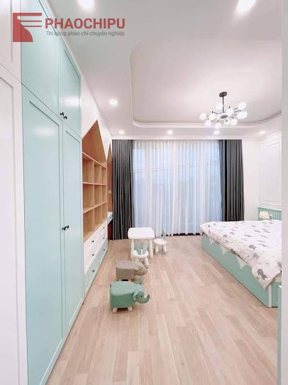 Thi công phào chỉ tân cổ điển Chị Hương - Hà Nội phào chỉ pu