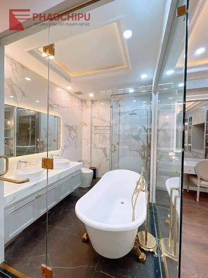 Thi công phào chỉ tân cổ điển Chị Hương - Hà Nội phào chỉ pu