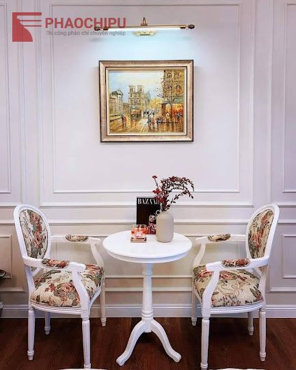 Thi công phào chỉ tân cổ điển Chị Hương - Hà Nội phào chỉ pu