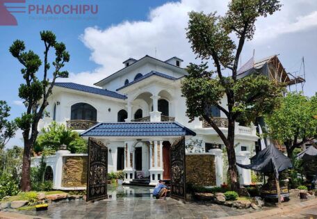 Thi công phào chỉ biệt thự Anh Hoàng - Hải Dương