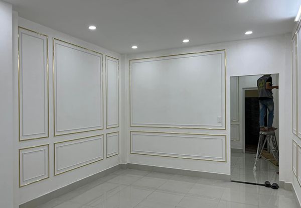 40 mẫu tường trang trí phào chỉ Pu tân cổ điển đẹp phào chỉ pu tân cổ điển