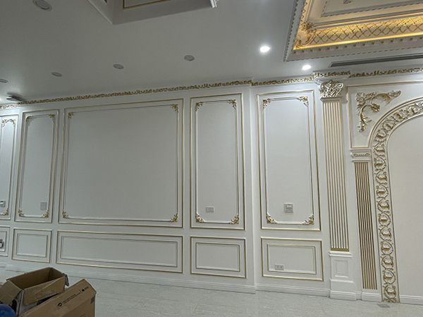 40 mẫu tường trang trí phào chỉ Pu tân cổ điển đẹp phào chỉ pu tân cổ điển