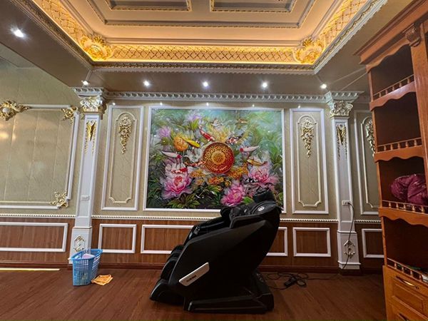 40 mẫu tường trang trí phào chỉ Pu tân cổ điển đẹp phào chỉ pu tân cổ điển