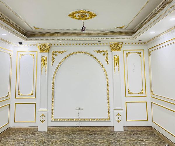 40 mẫu tường trang trí phào chỉ Pu tân cổ điển đẹp phào chỉ pu tân cổ điển