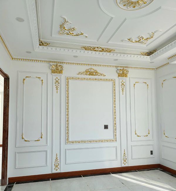 40 mẫu tường trang trí phào chỉ Pu tân cổ điển đẹp phào chỉ pu tân cổ điển
