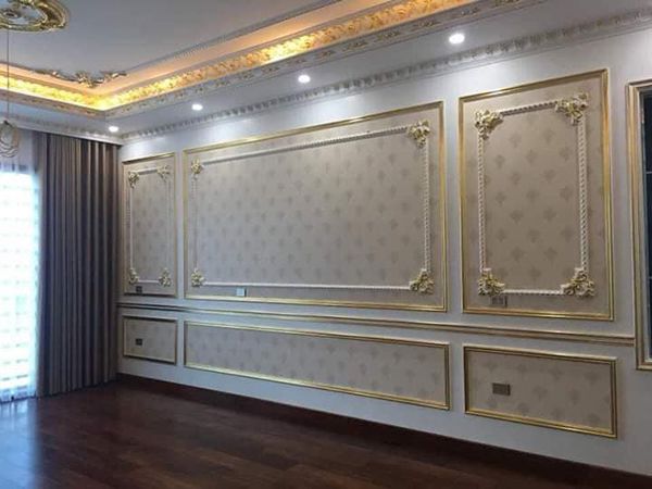 40 mẫu tường trang trí phào chỉ Pu tân cổ điển đẹp phào chỉ pu tân cổ điển
