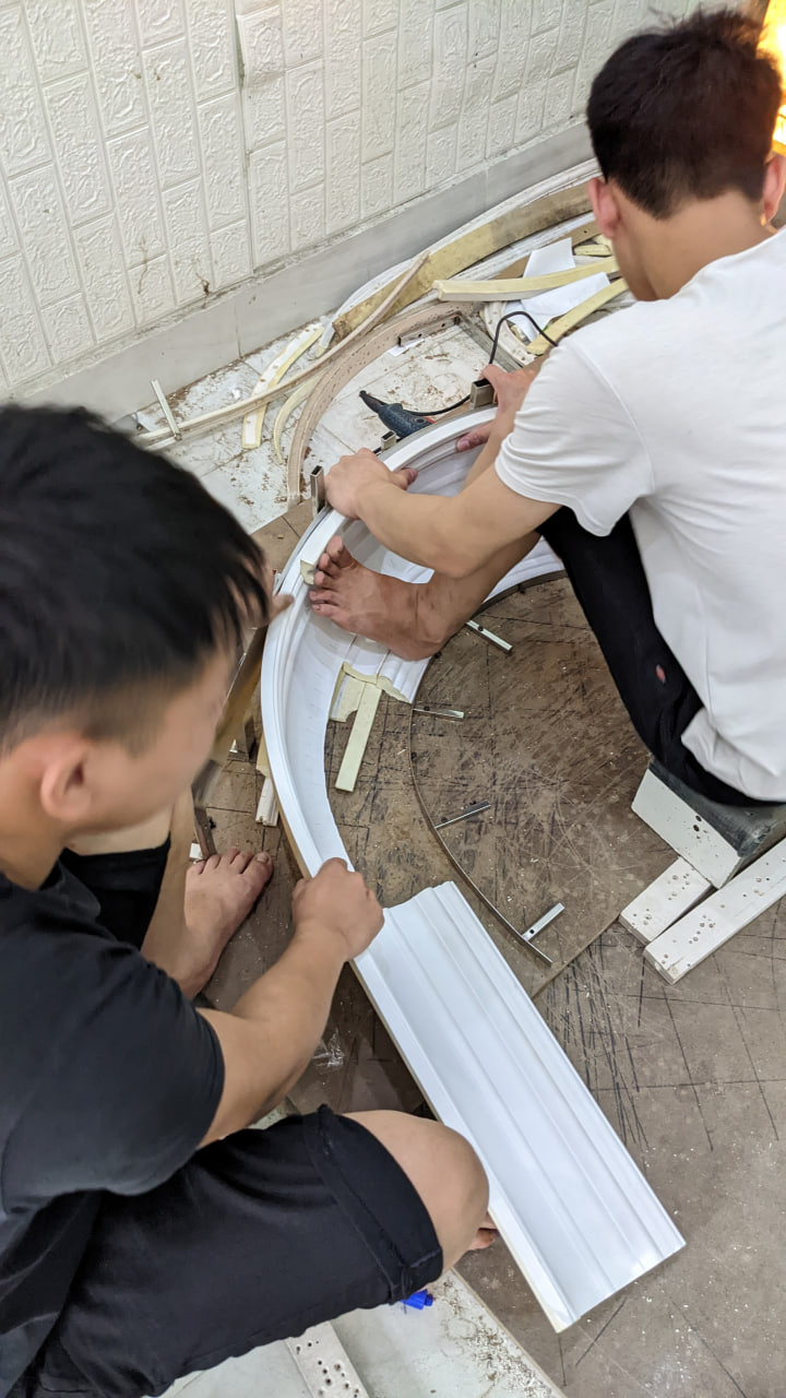 Hướng dẫn thi công phào chỉ uốn cong 2025 uốn cong