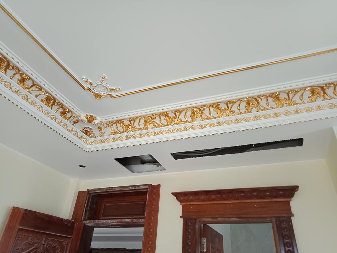 Phào chỉ dát vàng- thi công phào chỉ dát vàng phào chỉ dát vàng