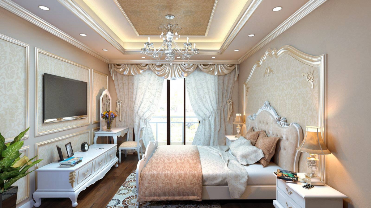 Tổng hợp mẫu phào chỉ phòng ngủ tân cổ điển