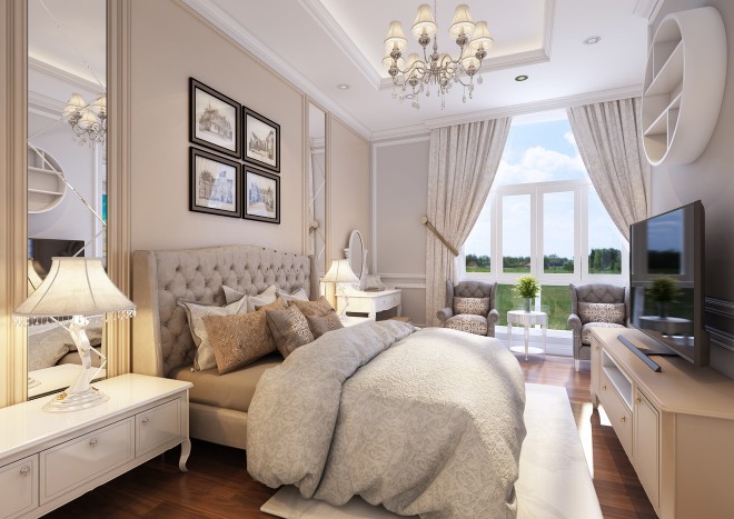 Tổng hợp mẫu phào chỉ phòng ngủ tân cổ điển