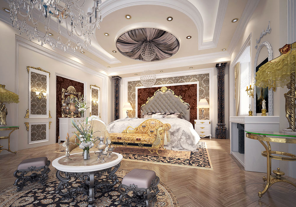 Tổng hợp mẫu phào chỉ phòng ngủ tân cổ điển