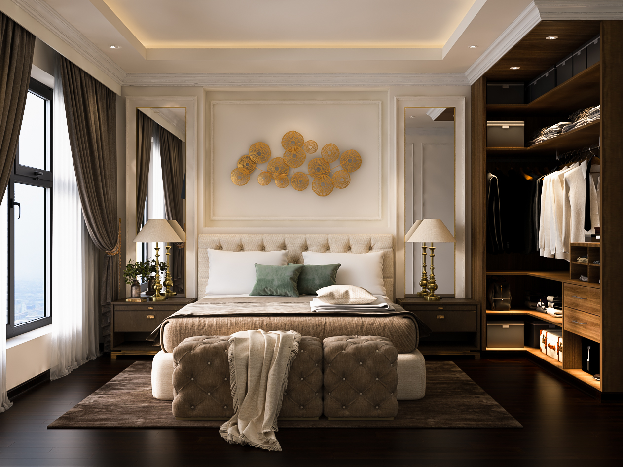Tổng hợp mẫu phào chỉ phòng ngủ tân cổ điển